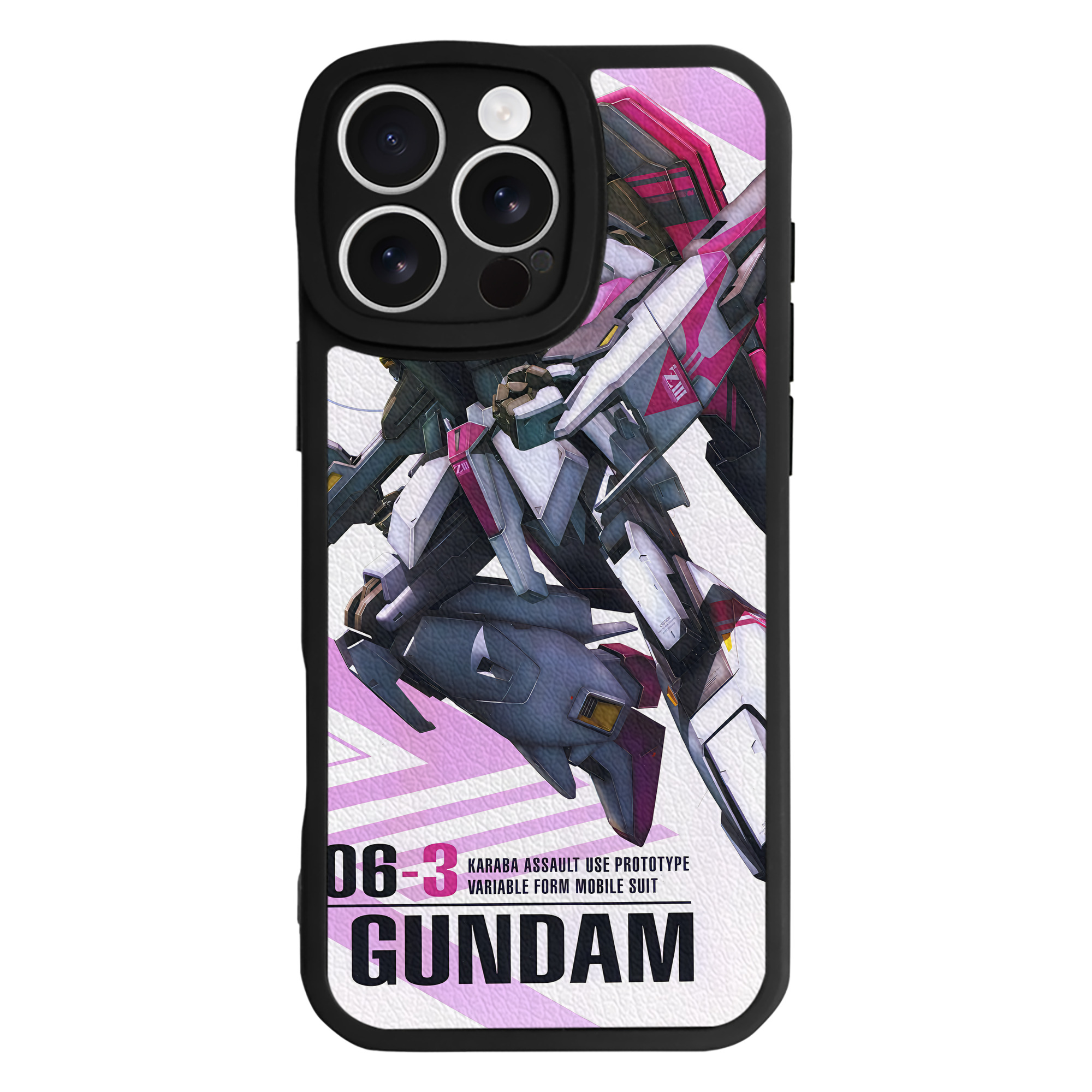 （画像用） 機動戦士ガンダム Mobile Suit Gundam 【iPhone 16シリーズ対応】シリコンスマホケース（レザー調） 材質：シリコン